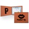 Lips (Pucker Up) Leatherette Certificate Holder
