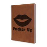 Lips (Pucker Up) Leatherette Journal