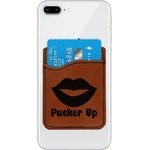 Lips (Pucker Up) Leatherette Phone Wallet