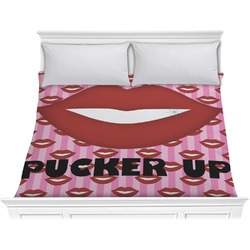 Lips (Pucker Up) Comforter - King