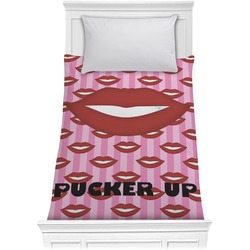 Lips (Pucker Up) Comforter - Twin XL