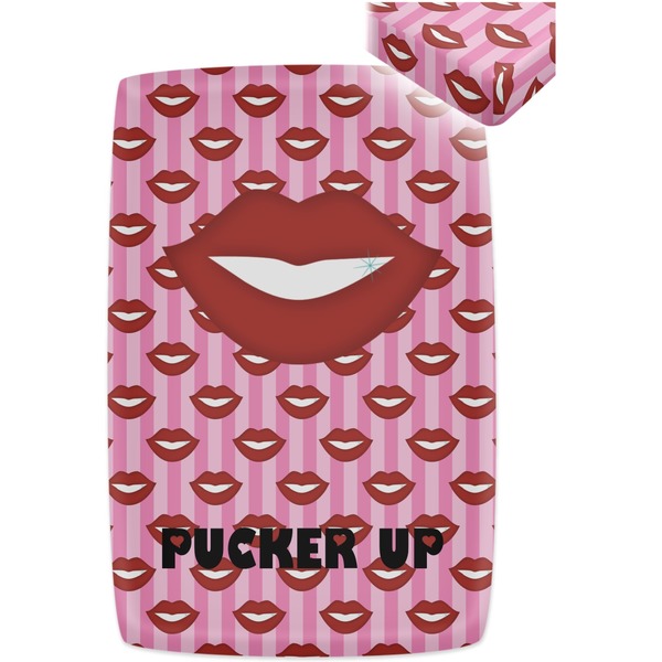 Lips (Pucker Up) Crib Fitted Sheet - Apvl