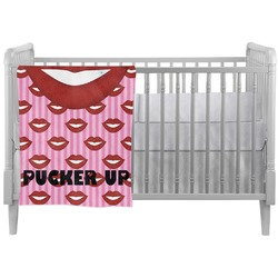 Lips (Pucker Up) Crib Comforter / Quilt