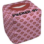 Lips (Pucker Up) Cube Pouf Ottoman - 13"