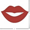 Lips (Pucker Up) Custom Shape Iron On Patches - L - APPROVAL