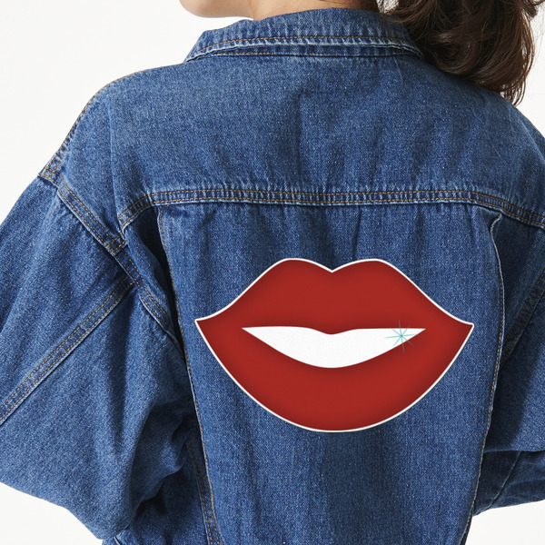 Custom Lips (Pucker Up) Twill Iron On Patch - Custom Shape - 3XL