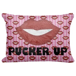 Lips (Pucker Up) Decorative Baby Pillowcase - 16"x12"