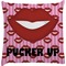 Lips (Pucker Up)  Decorative Pillow Case (Personalized)