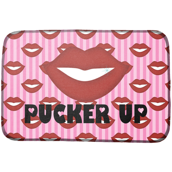 Custom Lips (Pucker Up) Dish Drying Mat