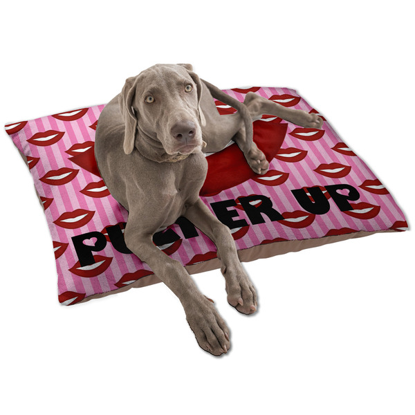 Lips (Pucker Up) Dog Bed - Large LIFESTYLE