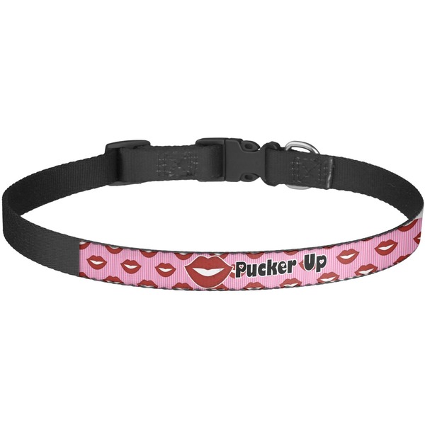 Custom Lips (Pucker Up) Dog Collar - Large
