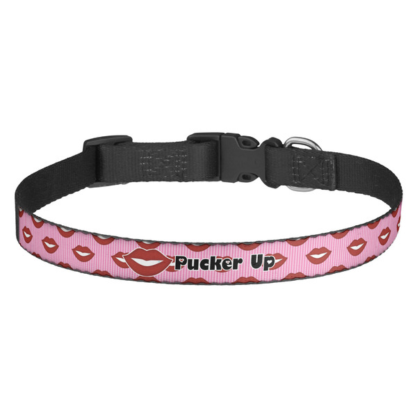Custom Lips (Pucker Up) Dog Collar - Medium