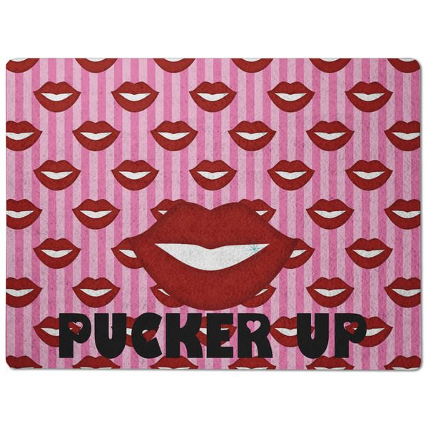 Lips (Pucker Up) Dog Food Mat - Medium without bowls