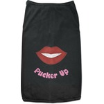 Lips (Pucker Up) Black Pet Shirt