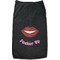 Lips (Pucker Up) Black Pet Shirt