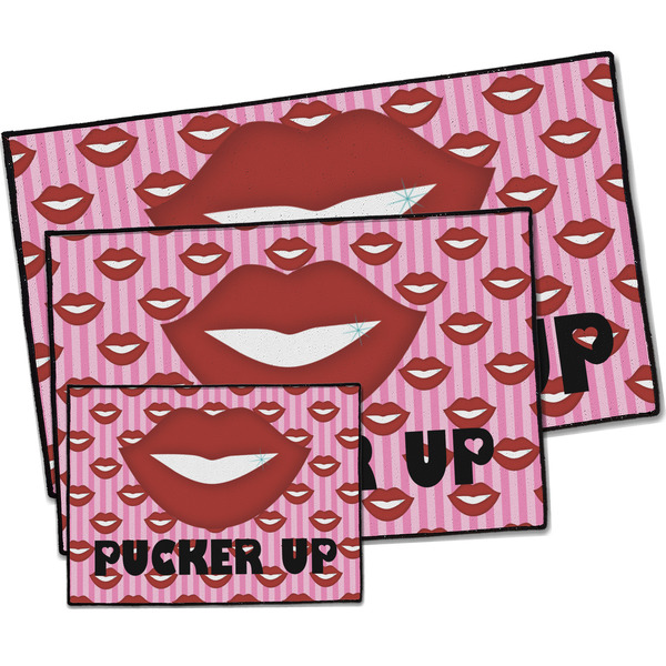 Lips (Pucker Up) Door Mats - PARENT MAIN
