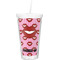 Lips (Pucker Up)  Double Wall Tumbler with Straw (Personalized)