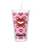Lips (Pucker Up) Double Wall Tumbler with Straw