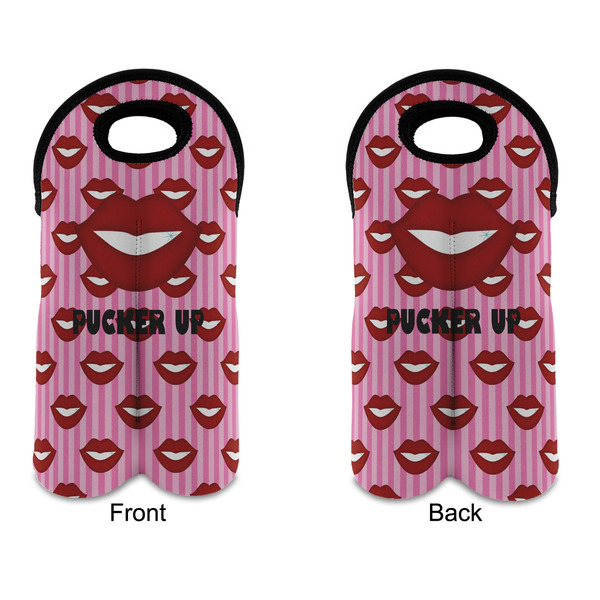 Lips (Pucker Up) Double Wine Tote - APPROVAL (new)