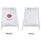 Lips (Pucker Up) Drawstring Backpacks - Sweatshirt Fleece - Single Sided - APPROVAL