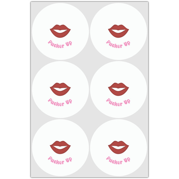 Lips (Pucker Up) Drink Topper - Large - Set of 6