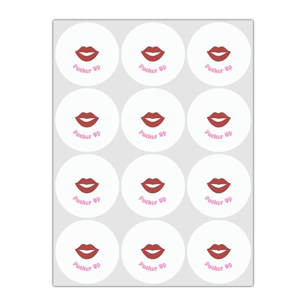 Lips (Pucker Up) Drink Topper - Small - Set of 12