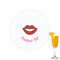 Lips (Pucker Up) Printed Drink Topper - 2.15"