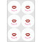 Lips (Pucker Up) Drink Topper - XLarge - Set of 6