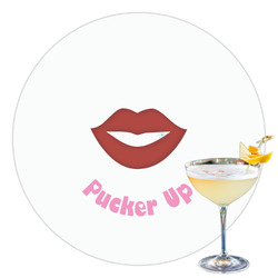 Lips (Pucker Up) Printed Drink Topper - 3.5"