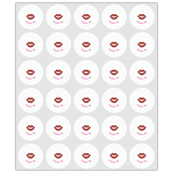 Lips (Pucker Up) Drink Topper - XSmall - Set of 30