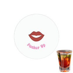 Lips (Pucker Up) Printed Drink Topper - 1.5"