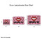 Lips (Pucker Up) Drum Lampshades - Sizing Chart