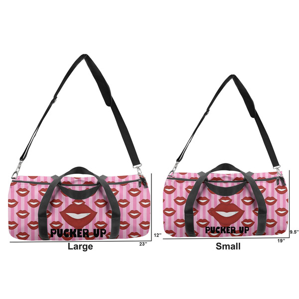 Lips (Pucker Up) Duffle Bag Small and Large