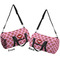 Lips (Pucker Up) Duffle bag large front and back sides