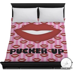 Lips (Pucker Up) Duvet Cover - Full / Queen