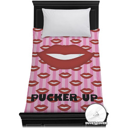 Lips (Pucker Up) Duvet Cover - Twin XL
