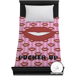 Lips (Pucker Up) Duvet Cover - Twin