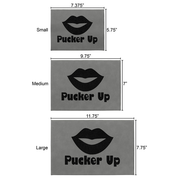 Lips (Pucker Up) Engraved Gift Boxes - All 3 Sizes