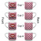 Lips (Pucker Up) Espresso Cup - 6oz (Double Shot Set of 4) APPROVAL