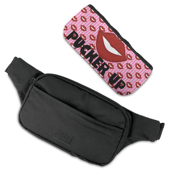 Lips (Pucker Up) Fanny Packs - FLAT (flap off)