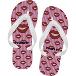 Lips (Pucker Up) Flip Flops - XSmall