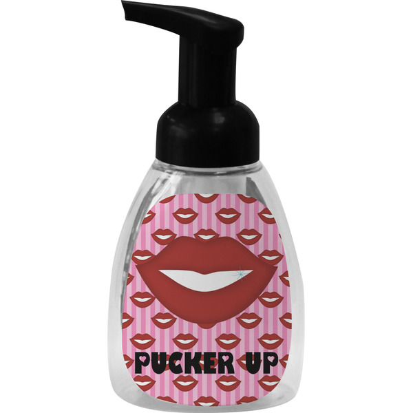 Custom Lips (Pucker Up) Foam Soap Bottle - Black