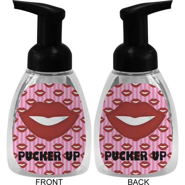 Lips (Pucker Up)  Foam Soap Bottle (Front & Back)