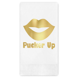 Lips (Pucker Up) Guest Napkins - Foil Stamped