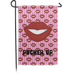 Lips (Pucker Up) Small Garden Flag - Single Sided
