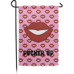 Lips (Pucker Up) Small Garden Flag - Single Sided