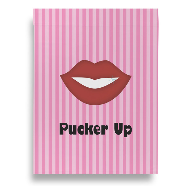 Lips (Pucker Up) Garden Flags - Large - Double Sided - BACK