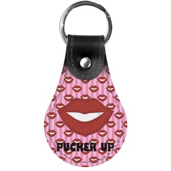 Lips (Pucker Up) Genuine Leather Keychain