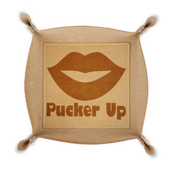 Lips (Pucker Up) Genuine Leather Valet Tray