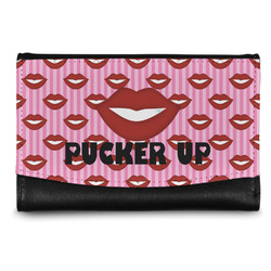 Lips (Pucker Up) Genuine Leather Women's Wallet - Small